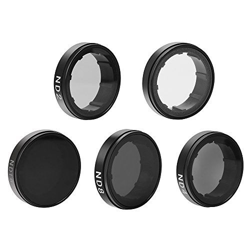  Andoer Round Lens Filters Kit Set(ND2/ND4/ND8/ND16) Protector Protective Glass for GoPro Hero4/3+/3