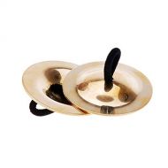 Andoer 4pcs Finger Cymbals Belly Dancing Gold Musical Instrument