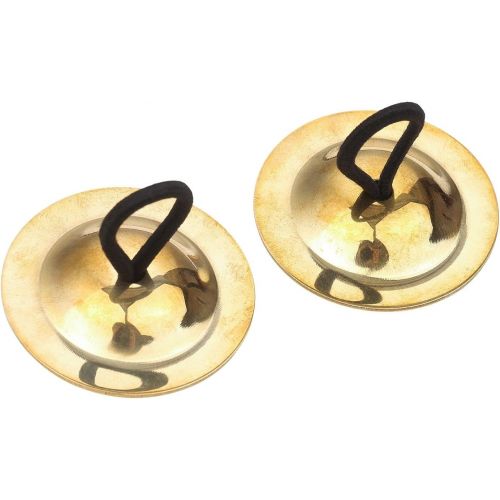  Andoer 4pcs Finger Cymbals Belly Dancing Gold Musical Instrument