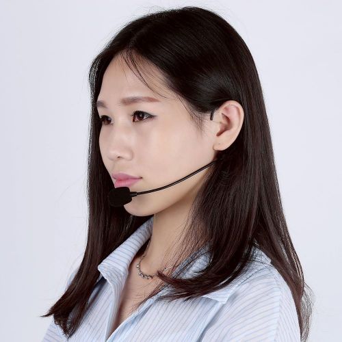  [아마존베스트]Andoer Uni-Directional Head-Mounted Headworn Headset Ear-Hook Microphone Mic Flexible Wired Boom for Voice Amplifier Amp Loudspeaker