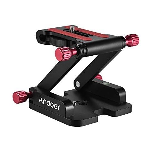  [아마존베스트]Andoer Metal Z Flex Swivel Head Quick Release Plate Camera Ball Head Stand Holder Max. Load 3.5 kg for Canon Nikon Sony DSLR Tripod Rail System Stabiliser