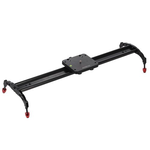  Andoer 60cm Professional Portable Track Dolly Motion Slider Sliding Rail Stabilizer Bearing System for Canon Nikon Sony DSLR Camera Camcorder Video DV