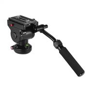 Andoer Tripod Action Fluid Drag Pan Head Hydraulic Panoramic Photographic Video Head for Canon Nikon Sony DSLR Camera Camcorder Shooting Filming