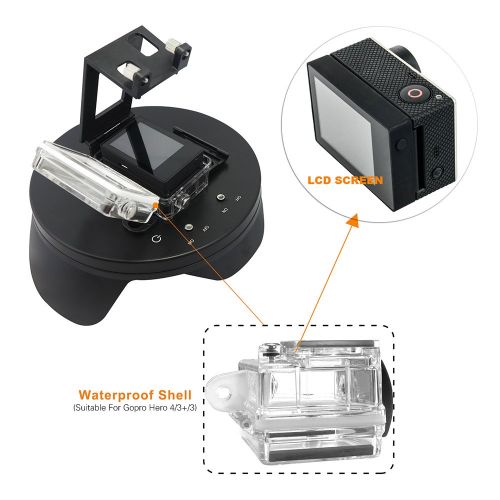  Andoer Shoot 6Inch Diving Dome Port Fisheye Underwater Photography Transparent Wide Angle Lens Cover Shell Housing wFloaty Grip for GoPro Hero43+3