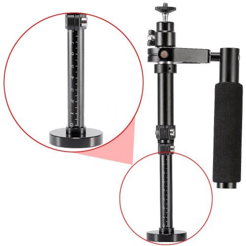  Andoer Handheld Portable Video Shooting Smartphone Stabilizer Adjustable Length with Cellphone Clip Carry Bag for SJCAM Gopro Action Camera iPhone Samsung Smartphone