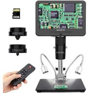 Andonstar AD246S-M HDMI Digital Microscope 2000x for Adults, 3 Lens 2160P UHD Video Record, 7 Inch LCD Soldering Microscope, Coin Microscope, Biological Microscope Kit, Windows Compatible