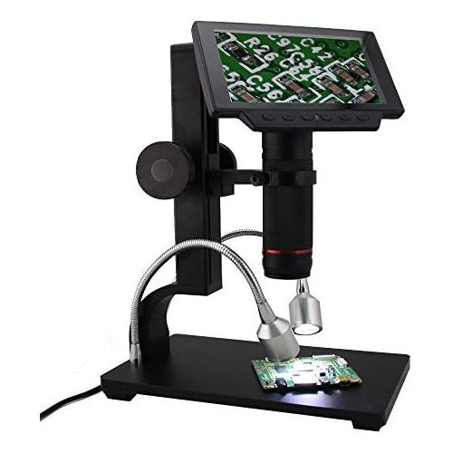  [아마존베스트]Andonstar 5 inch Screen 1080P Digital Microscope HDMI Microscope for Circuit Board Repair Soldering Tool ADSM302