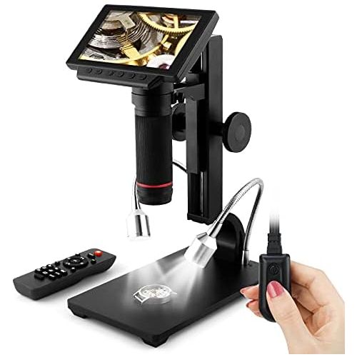  [아마존베스트]Andonstar 5-Inch Screen HDMI 1080P Digital Microscope Microscope for PCB Repair Soldering Tool ADSM302