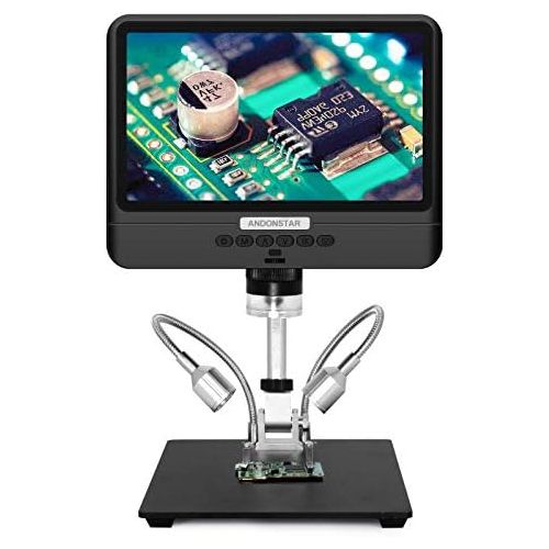  [아마존베스트]Andonstar AD208 8.5 Screen Coin Microscope 260X LCD Lab Handheld USB Microscope for PCB Repair Soldering Coin Collection