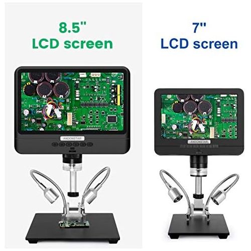  [아마존베스트]Andonstar AD208 8.5 Screen Coin Microscope 260X LCD Lab Handheld USB Microscope for PCB Repair Soldering Coin Collection