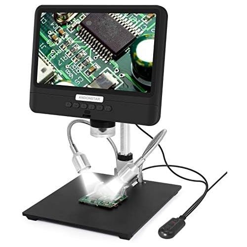  [아마존베스트]Andonstar AD208 8.5 Screen Coin Microscope 260X LCD Lab Handheld USB Microscope for PCB Repair Soldering Coin Collection