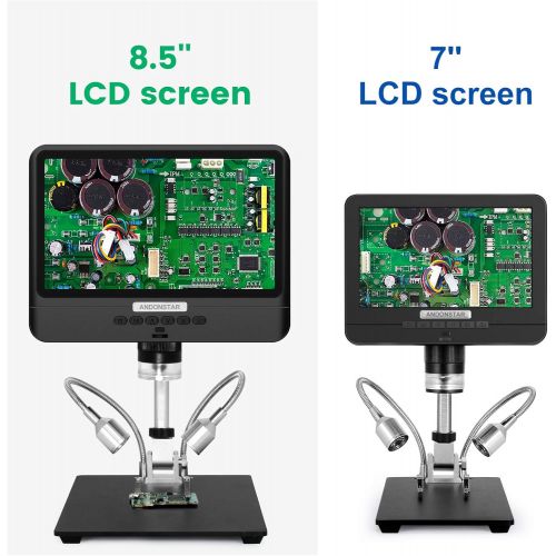  [아마존베스트]Andonstar AD208 8.5 Screen Coin Microscope 260X LCD Lab Handheld USB Microscope for PCB Repair Soldering Coin Collection