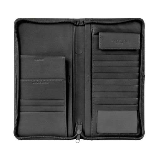  Andrew Philips International Document/Passport Leather Case in Black