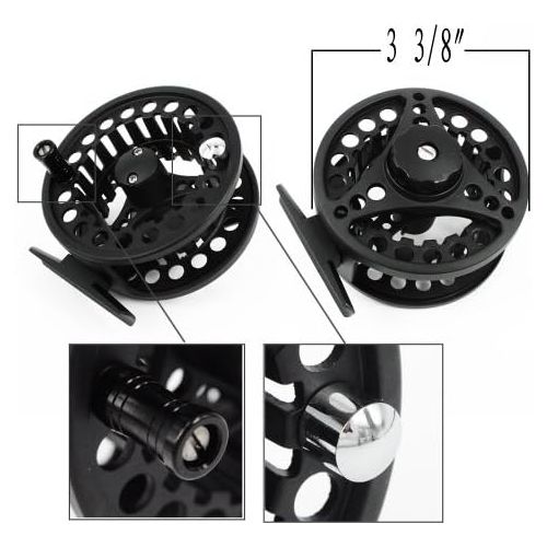  [아마존베스트]Andux Aluminum Fly Reel Fly Fishing Fishing Reel 33/8Large Arbour 7/885mm FL03Black