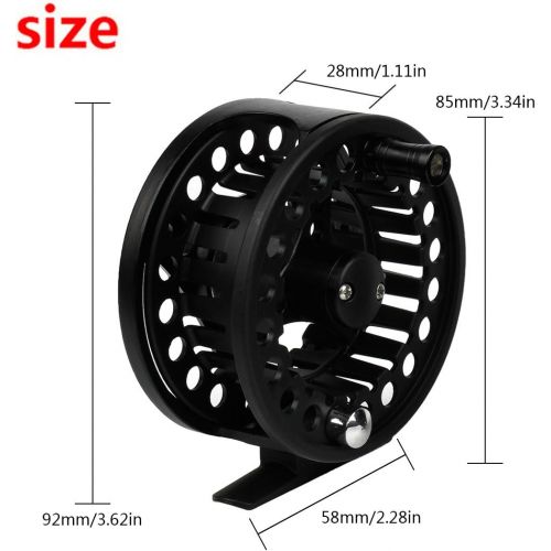  [아마존베스트]Andux Aluminum Fly Reel Fly Fishing Fishing Reel 33/8Large Arbour 7/885mm FL03Black