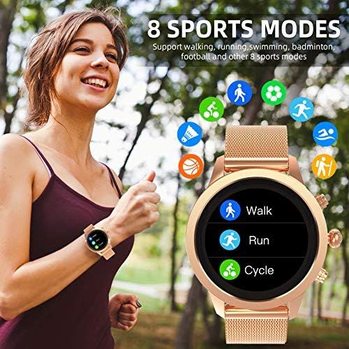  [아마존베스트]Aney Well Womens Smart Watch Fitness Tracker Waterproof IP68 Fitness Watch Heart Rate Monitor Sports Watch Pedometer Watch Sleep Monitor for Android iOS