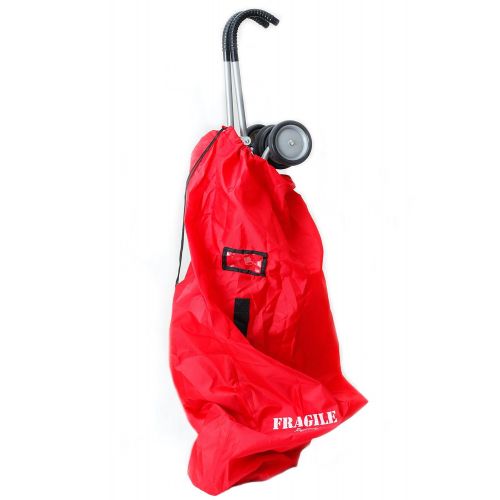  Angel Baby Stroller Travel Bag for Airplane: Stroller Gate Check Bag Cover, Red