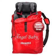 [아마존베스트]Angel Baby Car Seat Travel Bag for Air Travel: Carseat Bag for Gate Check, Red