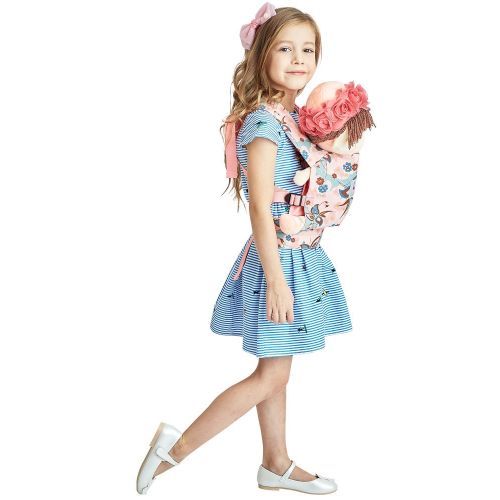  Angel Shine Flower Fairy Baby Doll Carrier (Pink Flower)