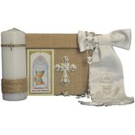 Angel Threads Boutique All in One Holy First Communion Boy 6 Piece Giftset Keepsake ENGLISH in SILVER