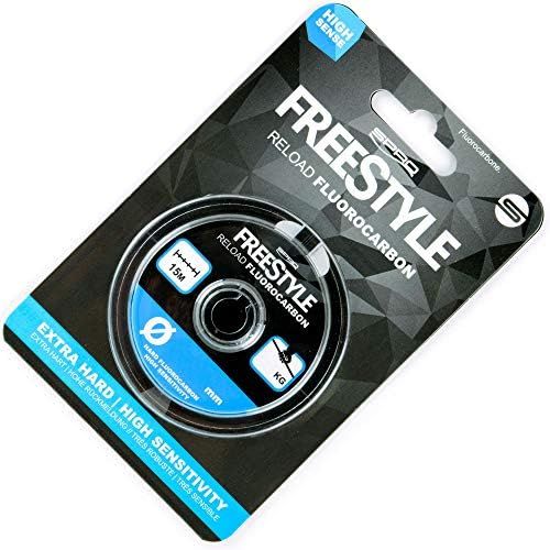  [아마존베스트]Spro Freestyle Fluorocarbon 15m - Vorfachschnur zum Spinnangeln auf Barsche, Zander & Forellen, Vorfachmaterial, Monofile Schnur