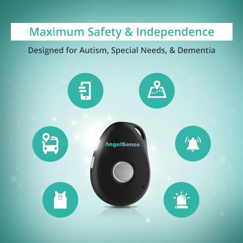  [아마존베스트]AngelSense Personal GPS Tracker for Kids, Teen, Autism, Special Needs, Elderly, Dementia | 4G Nationwide Coverage | 2-Way Auto-Answer Speakerphone & SOS Button | School Bus Trackin