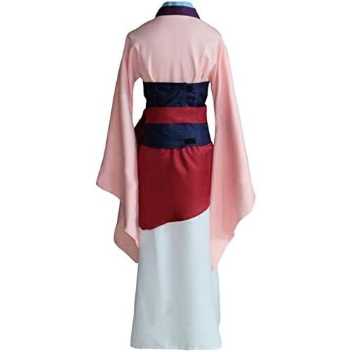  할로윈 용품Angelaicos Womens Princess Mulan Costume Dress Chinese Heroine Party Ball Gown