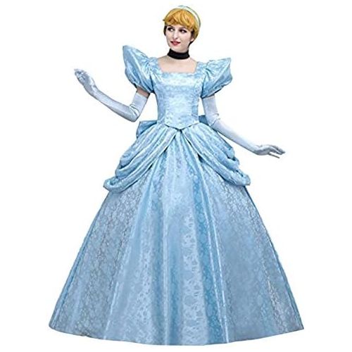  Angelaicos Womens Luxury Light Blue Party Long Dress Costume Ball Gown