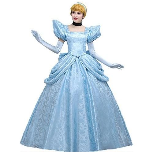  Angelaicos Womens Luxury Light Blue Party Long Dress Costume Ball Gown