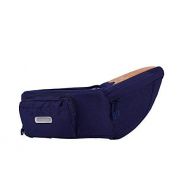 Angelbaby Baby Infant Hip Seat Carrier with pockets, Lightweight Toddler Waist Stool Seat Belt Carrier (Navy Blue)