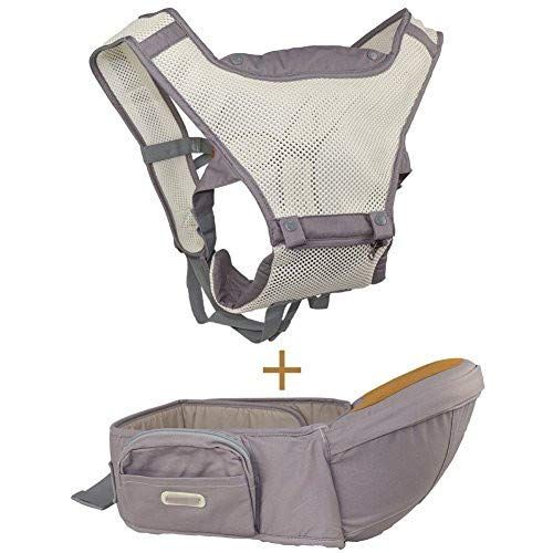  Angelbaby Baby Carrier with Hip Seat, 6-in-1 Convertible Carrier, 360 Ergonomic Baby Carrier Backpack, COOL MESH for Summer - for 8-33lbs - Baby Wrap Carrier, Baby Carriers Front and Back To