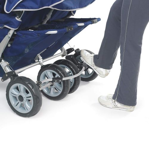  Angeles Infant Toddler SureStop Folding Commercial Bye-Bye Stroller (4-Passenger)