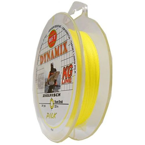  [아마존베스트]WFT Round Dynamix Pilk Yellow 220 m Braided Line for Sea Fishing, Fishing Line for Norway