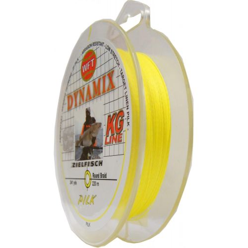  [아마존베스트]WFT Round Dynamix Pilk Yellow 220 m Braided Line for Sea Fishing, Fishing Line for Norway