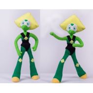 AngelinaLily Peridot doll inspired by Steven Universe, Peridot plush, 40 cm = 15.7 in high, with bendy arms and legs, handmade