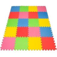 [아마존베스트]Angels 20 XLarge Foam Mats Toy ideal Gift, Colorful Tiles Multi Use, Create & Build A Safe PLay Area Interlocking Puzzle eva Non-Toxic Floor for Children Toddler Infant Kids Baby R