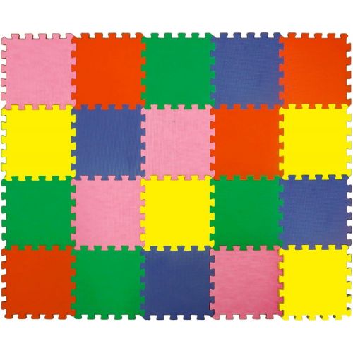  [아마존베스트]Angels 20 XLarge Foam Mats Toy ideal Gift, Colorful Tiles Multi Use, Create & Build A Safe PLay Area Interlocking Puzzle eva Non-Toxic Floor for Children Toddler Infant Kids Baby R