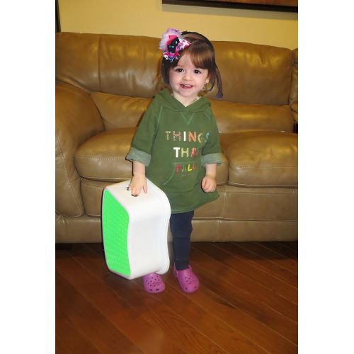  Angels Kids Best Friend Kids Green Step Stool, Take It Along in Bedroom, Kitchen, Bathroom and Living Room. Great for Potty Training and Toy Room Gift