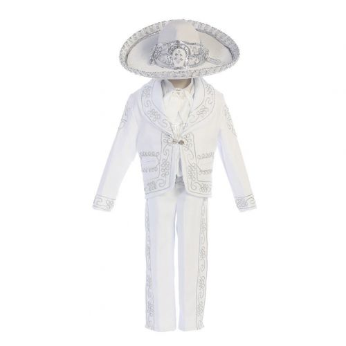  Angels Garment Baby Boys White Papa Con Virgen Charro Baptism Outfit 6-24M