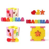 AngeppettoToys Wooden toy - Wooden toy for kids - Personalized box - Personalized shape sorter - Birthday gift - baby Toy - Kids Toy - Wooden Gifts