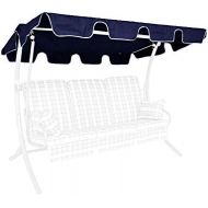 Angerer canopy for garden swing polyester one size fits all, colour Blue (swing not included)