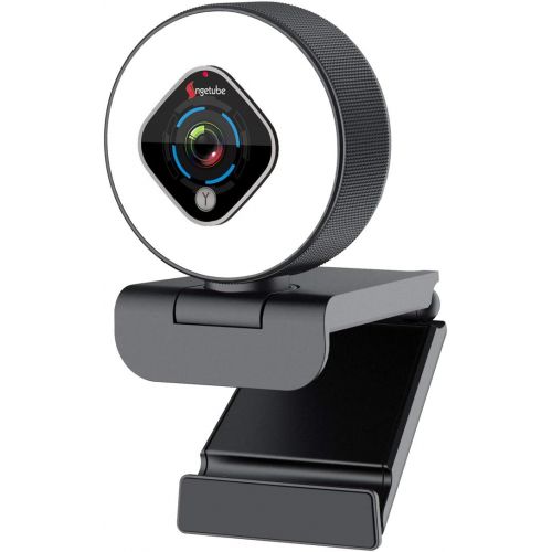  Streaming Webcam 1080P with Ring Light - HD Web Camera with Digital Zoom Autofocus for Computer PC Laptop Mac - Angetube 962 USB Web Cam for Gaming Xbox Google Meet