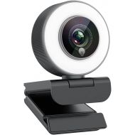 [아마존베스트]Angetube Streaming 1080P HD Webcam Built in Adjustable Ring Light and Mic. Advanced autofocus AF Web Camera for Google Meet Xbox Gamer Facebook YouTube Streamer