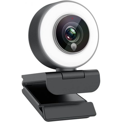  [아마존베스트]Angetube Streaming 1080P HD Webcam Built in Adjustable Ring Light and Mic. Advanced autofocus AF Web Camera for Google Meet Xbox Gamer Facebook YouTube Streamer