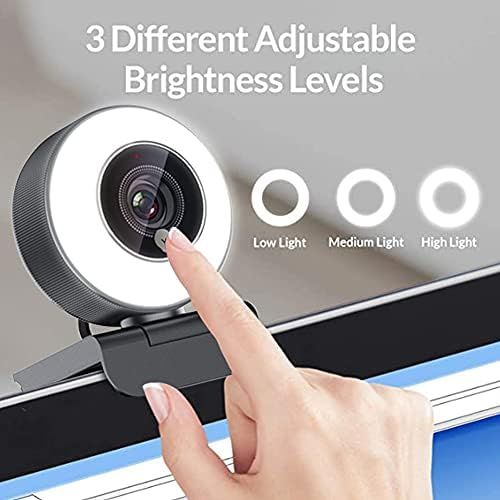  [아마존베스트]Angetube Webcam for Game Streaming 1080p/Built-in Adjustable Ring Light/Auto Focus (AF) Streamer Webcam for Xbox Gamer, Facebook and YouTube Streamer