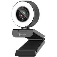 [아마존베스트]Angetube Streaming HD Webcam 1080P mit Lichtring, 967 USB PC Autofokus Webcam mit dualem Mikrofon, Videokamera fuer Mac Windows tragbar fuer Konferenzen und Spiele Xbox Skype OBS Twi
