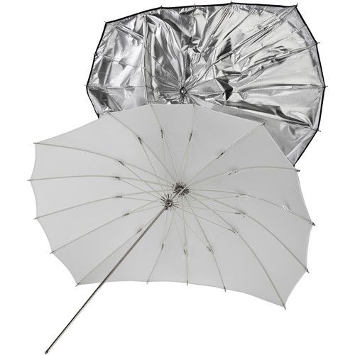  Angler ParaSail Parabolic Umbrella (White with Removable Black/Silver, 60