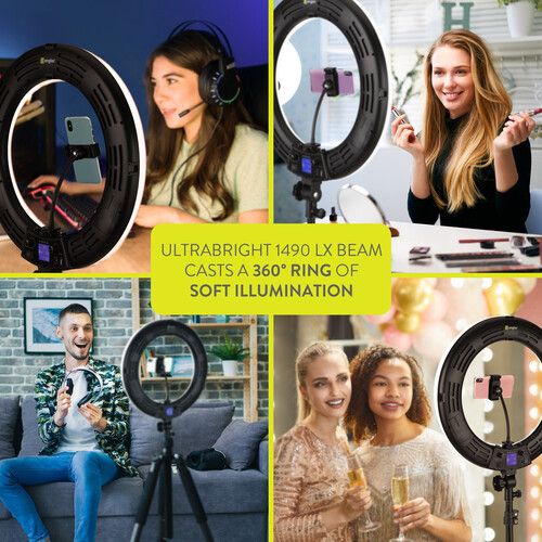  Angler 90W Bi-Color LED Ring Light Kit (18