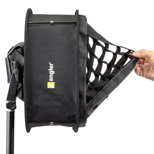  Angler Heavy-Duty Lighting Grid for Collapsible LED Softboxes - Honeycomb Eggcrate Softbox Grid for 6x12” and 12x12” LED Lights, Angler LCSB-GRID only