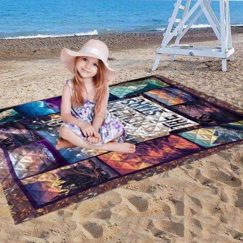  Angoo DREAMVAN Creative Camping Blanket Portable Rectangle Printed Beach Pad Outdoor Picnic Mat Blankets